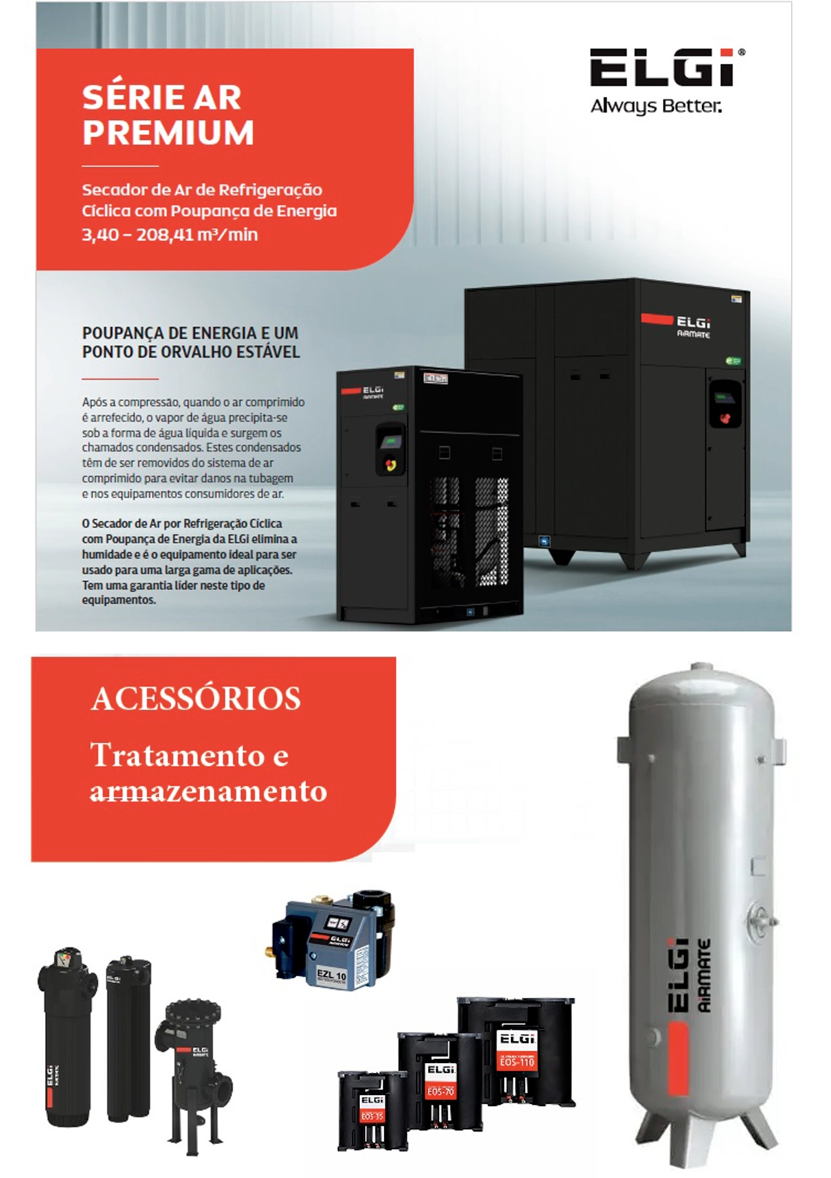 Benemaquina - Produtos - Ar Comprimido e Energia - Tratamento e Armazenamento