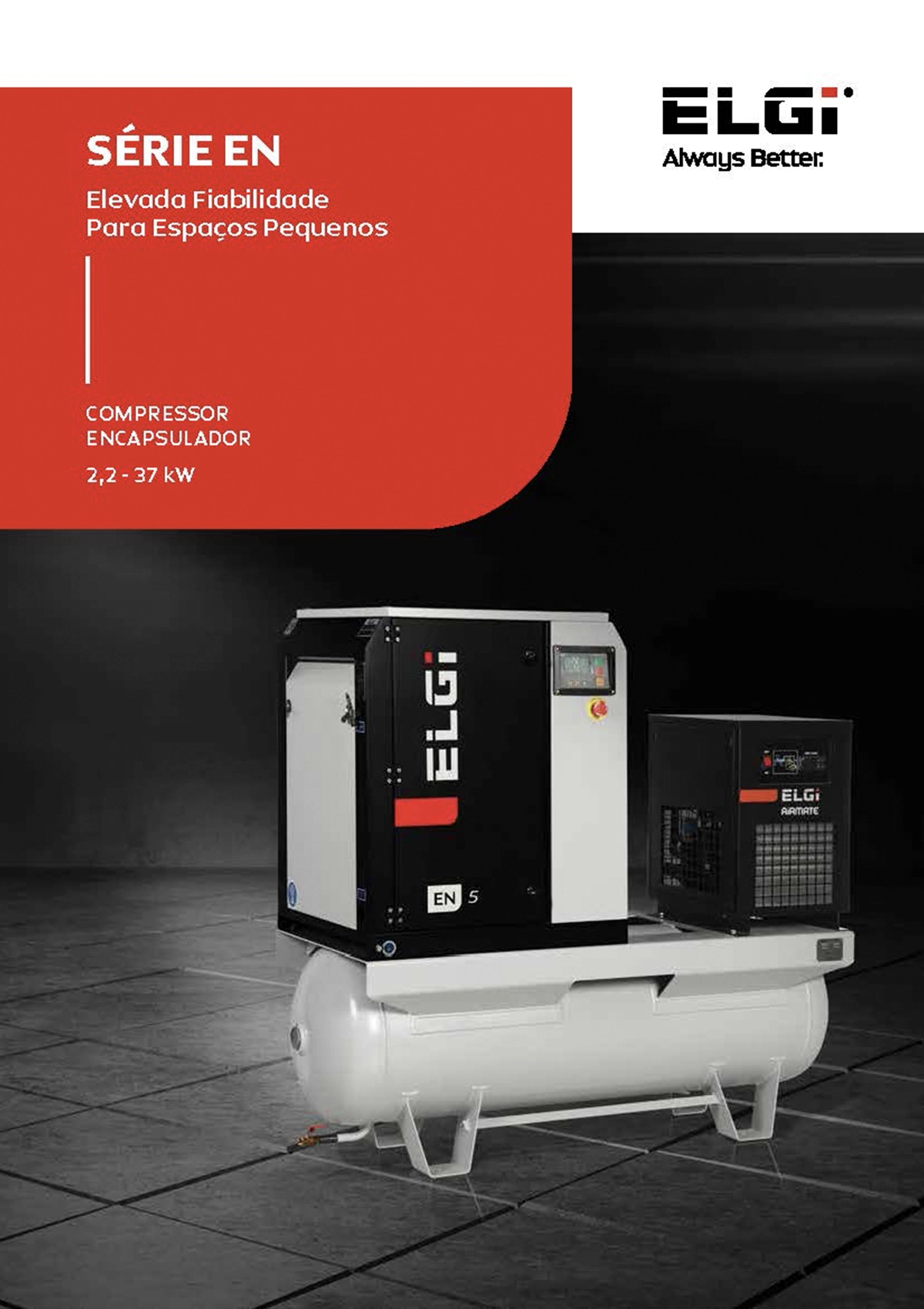 Benemaquina - Produtos - Ar Comprimido e Energia - Compressores de parafuso de transmissão por correia